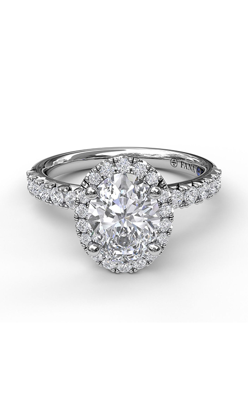 Fana Halo Engagement Ring S3838-Platinum