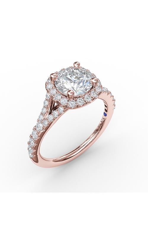 Fana Bridal Engagement Ring S3844-14kt-Rose