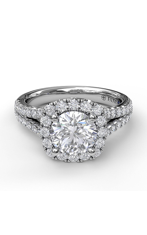Fana Halo Engagement Ring S3891-18kt-White