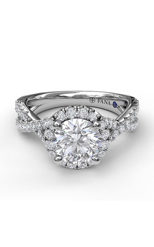 Fana Halo Engagement Ring S3990-Platinum