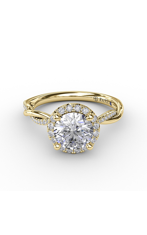 Fana Halo Engagement Ring S4001-14kt-Yellow