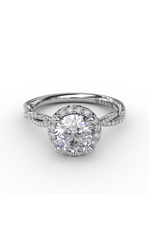 Fana Halo Engagement Ring S4002-Platinum Fana Halo Engagement Ring S4002-Platinum