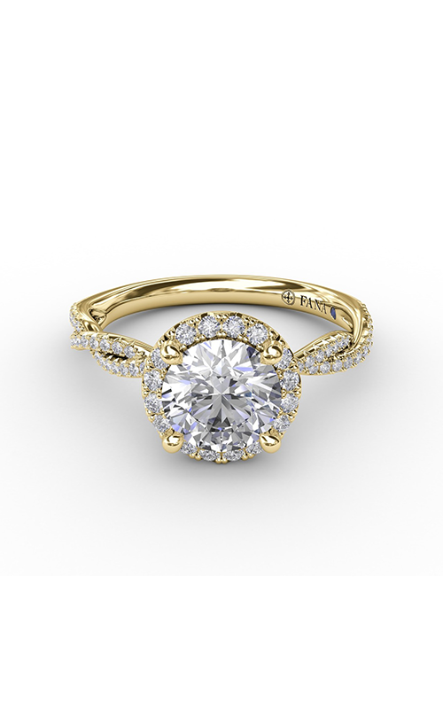 Fana Halo Engagement Ring S4002-14kt-Yellow