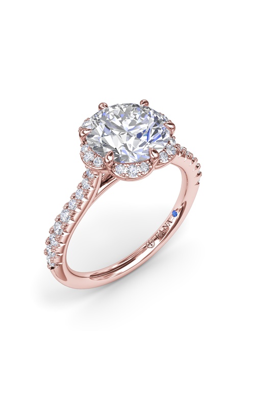Fana Bridal Engagement Ring S4096-14kt-Rose