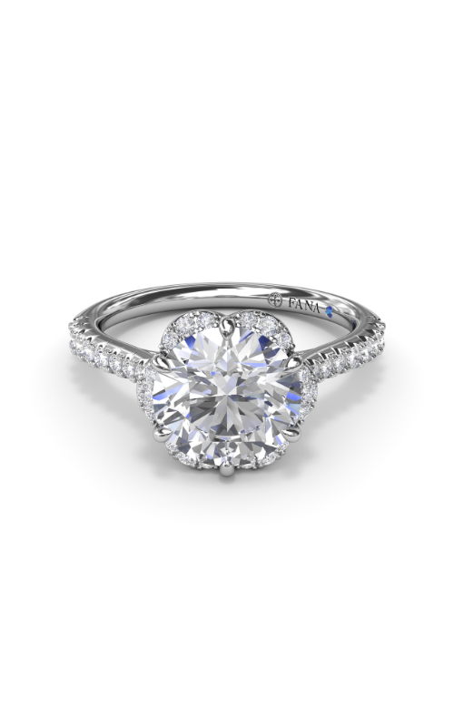Fana Halo Engagement Ring S4096-18kt-White