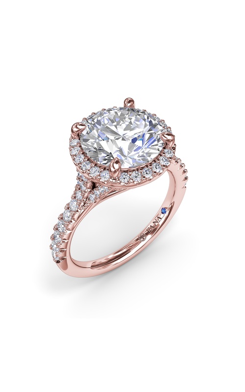 Fana Bridal Engagement Ring S4185-14kt-Rose