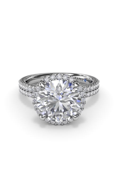 Fana Halo Engagement Ring S4177-14kt-White