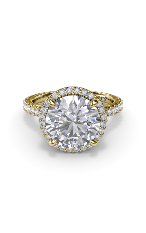 Fana Halo Engagement Ring S4185-14kt-Yellow