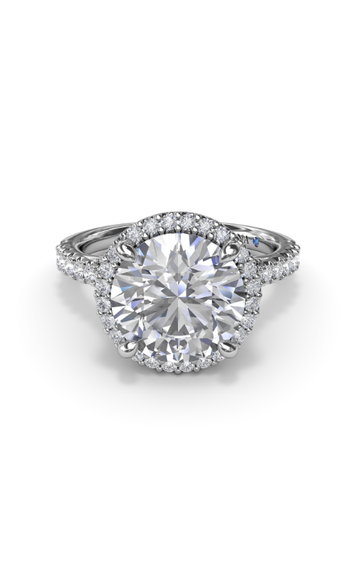 Fana Halo Engagement Ring S4185-18kt-White
