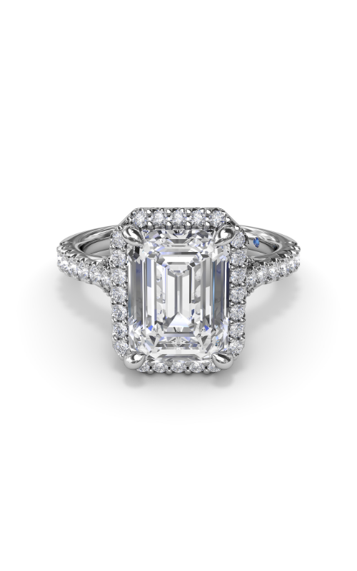 Fana Halo Engagement Ring S4193-14kt-White