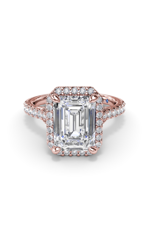 Fana Halo Engagement Ring S4193-18kt-Rose
