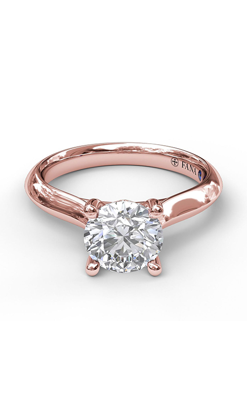 Fana Solitaire Engagement Ring S3535-14kt-Rose