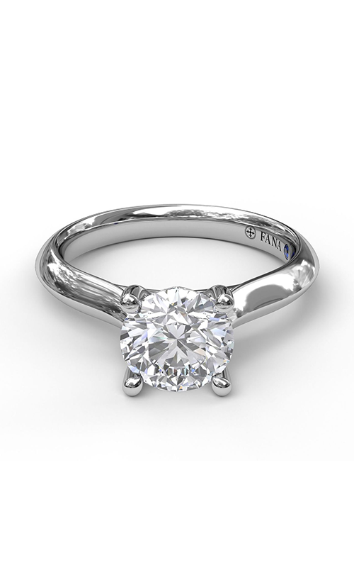 Fana Solitaire Engagement Ring S3535-14kt-White Fana Solitaire Engagement Ring S3535-14kt-White