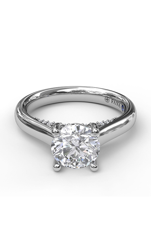 Fana Solitaire Engagement Ring S3404-14kt-White