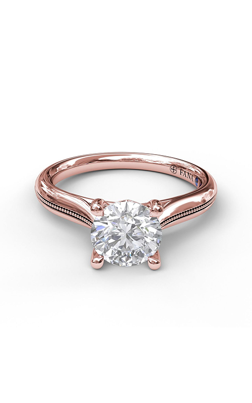 Fana Solitaire Engagement Ring S3048-18kt-Rose