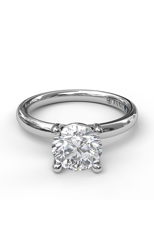 Fana Solitaire Engagement Ring S3842-18kt-White Fana Solitaire Engagement Ring S3842-18kt-White