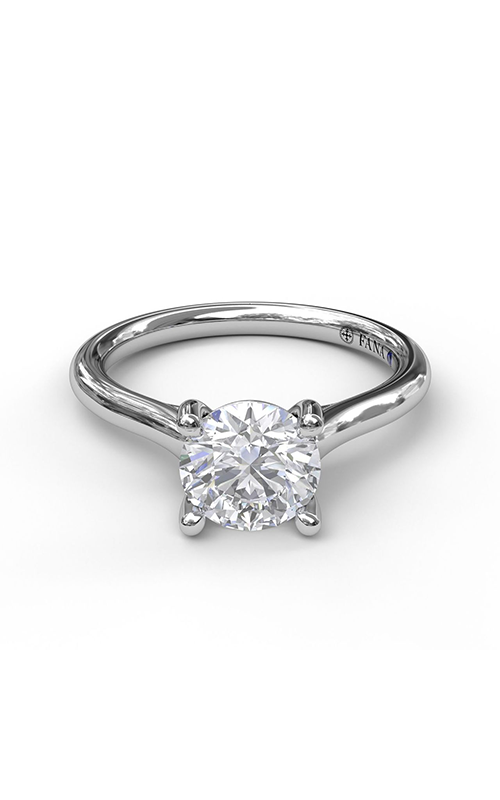 Fana Solitaire Engagement Ring S3908-18kt-White Fana Solitaire Engagement Ring S3908-18kt-White