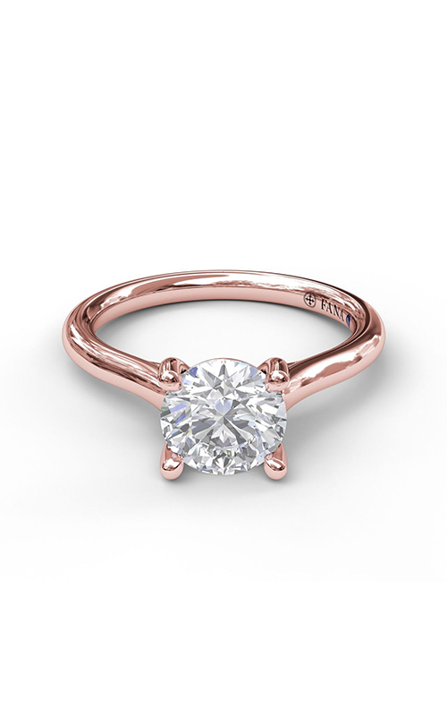 Fana Solitaire Engagement Ring S3908-18kt-Rose