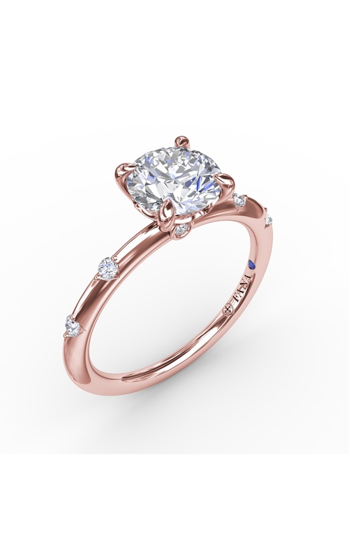 Fana Bridal Engagement Ring S4086-14kt-Rose