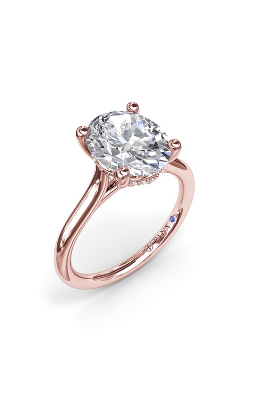 Fana Bridal Engagement Ring S4151-14kt-Rose