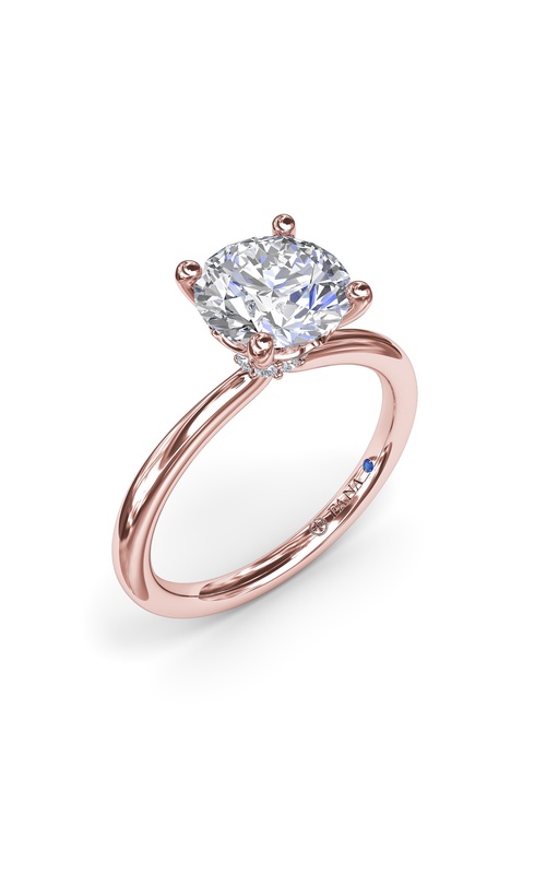 Fana Bridal Engagement Ring S4190-14kt-Rose