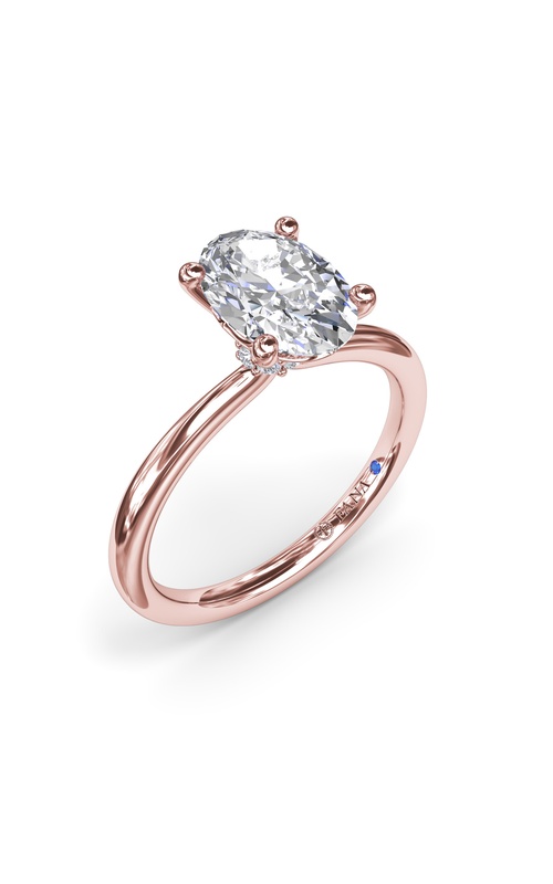 Fana Bridal Engagement Ring S4195-14kt-Rose