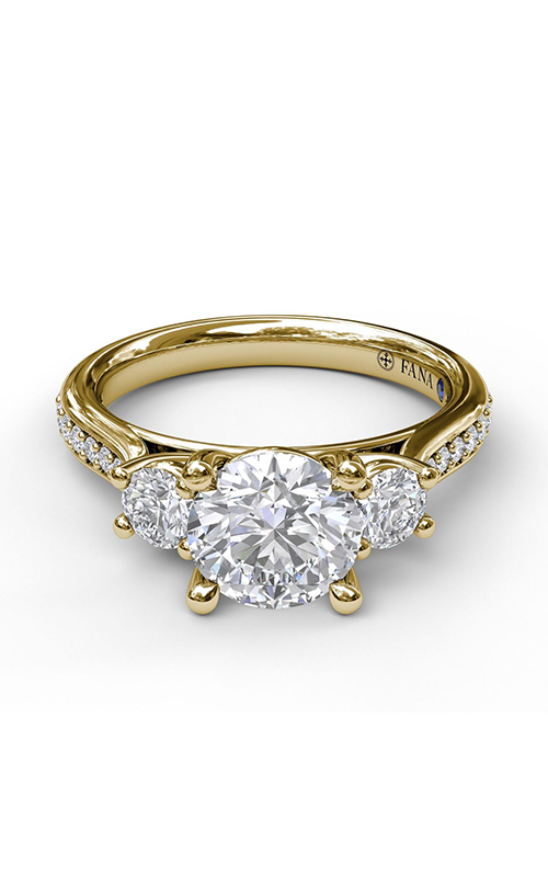 Fana Three Stone Engagement Ring S3521-14kt-Yellow
