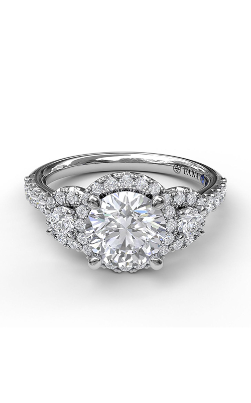 Fana Three Stone Engagement Ring S3405-Platinum