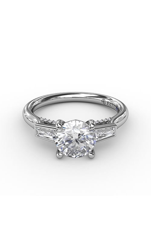 Fana Three Stone Engagement Ring S3299-18kt-White