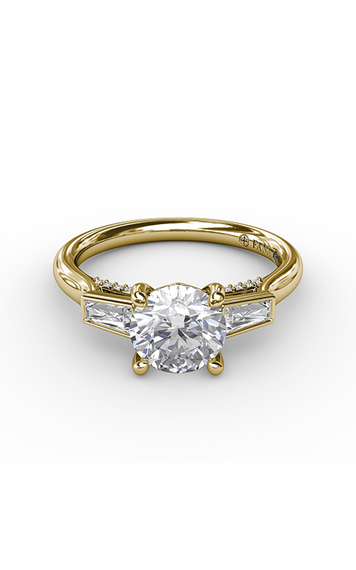 Fana Three Stone Engagement Ring S3299-14kt-Yellow