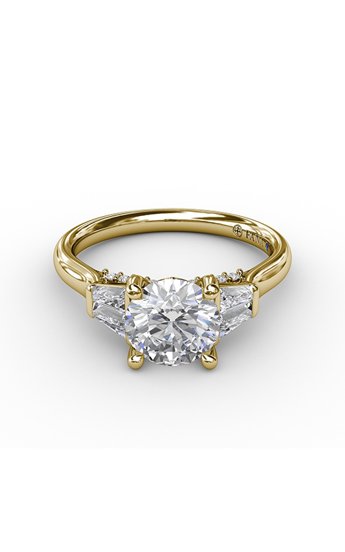 Fana Three Stone Engagement Ring S3281-18kt-Yellow