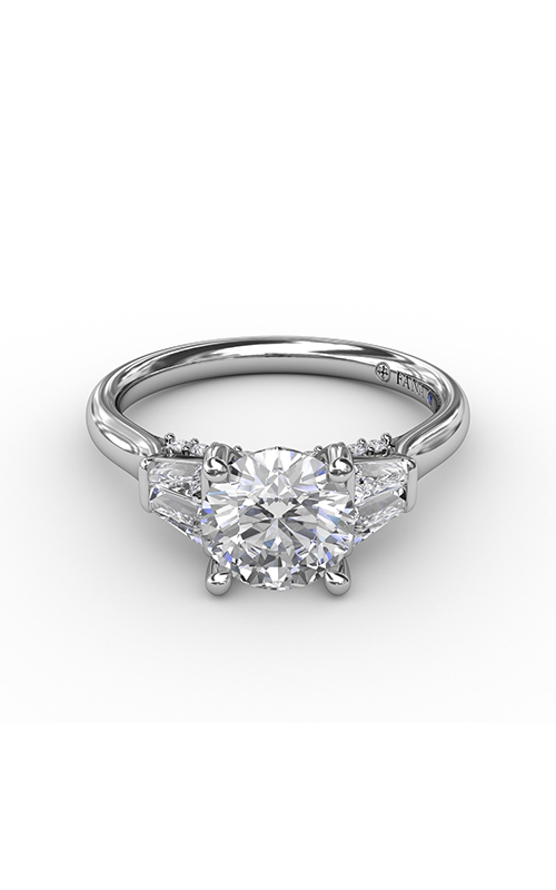 Fana Three Stone Engagement Ring S3281-18kt-White