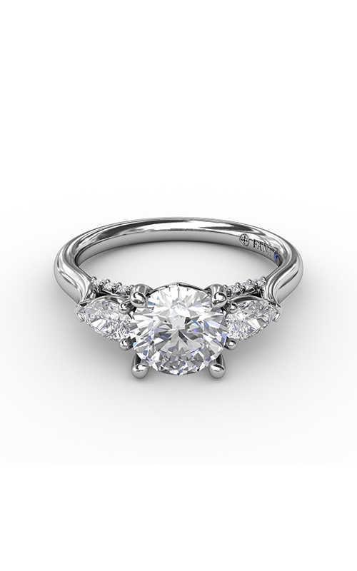 Fana Three Stone Engagement Ring S3224-18kt-White