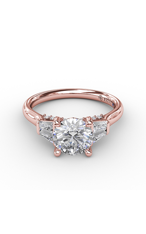 Fana Three Stone Engagement Ring S3281-14kt-Rose