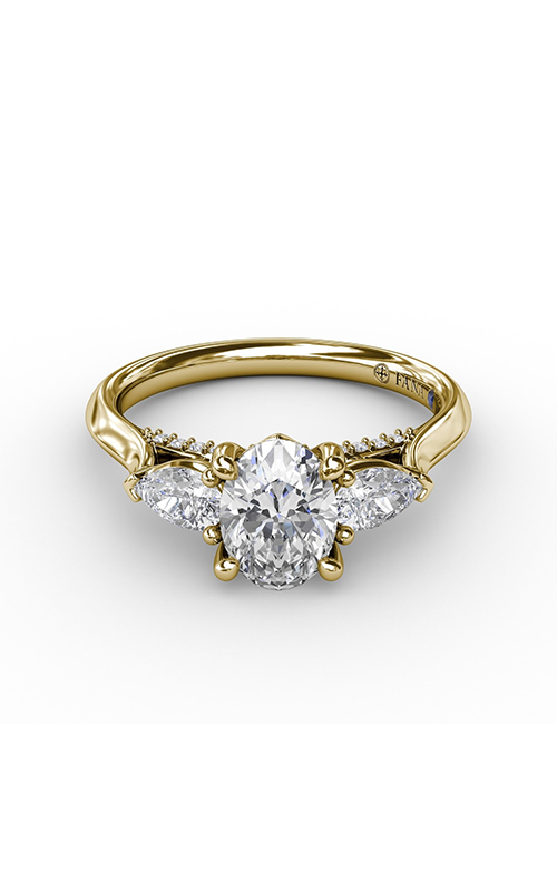 Fana Three Stone Engagement Ring S3225-14kt-Yellow