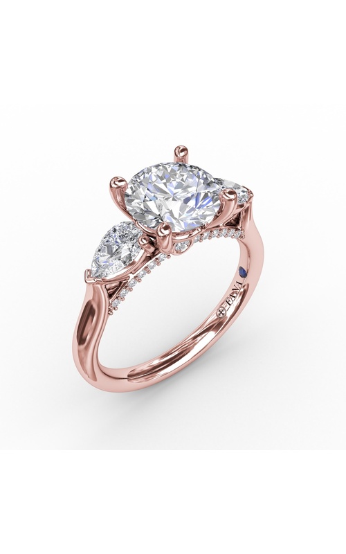 Fana Bridal Engagement Ring S3226-14kt-Rose