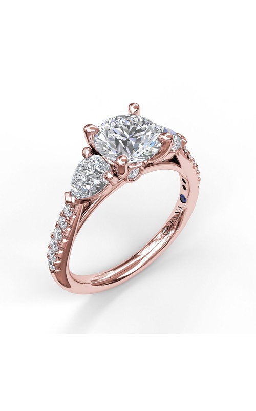 Fana Bridal Engagement Ring S3756-14kt-Rose