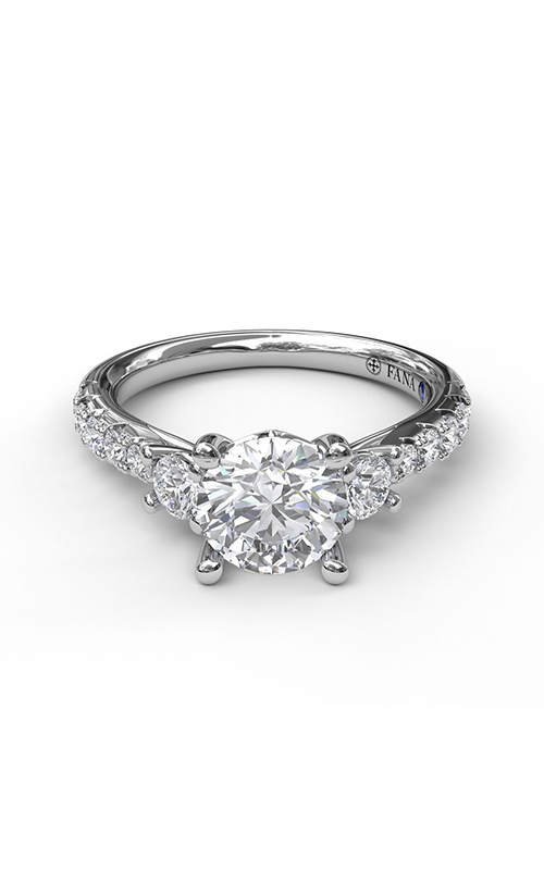 Fana Three Stone Engagement Ring S3921-18kt-White