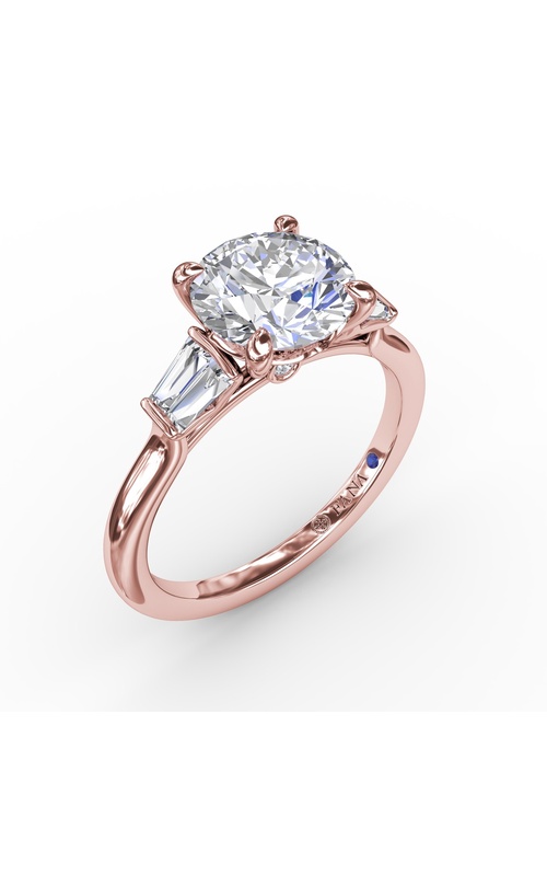 Fana Bridal Engagement Ring S4108-14kt-Rose
