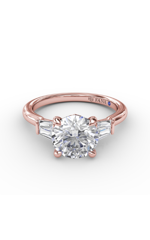 Fana Three Stone Engagement Ring S4108-14kt-Rose