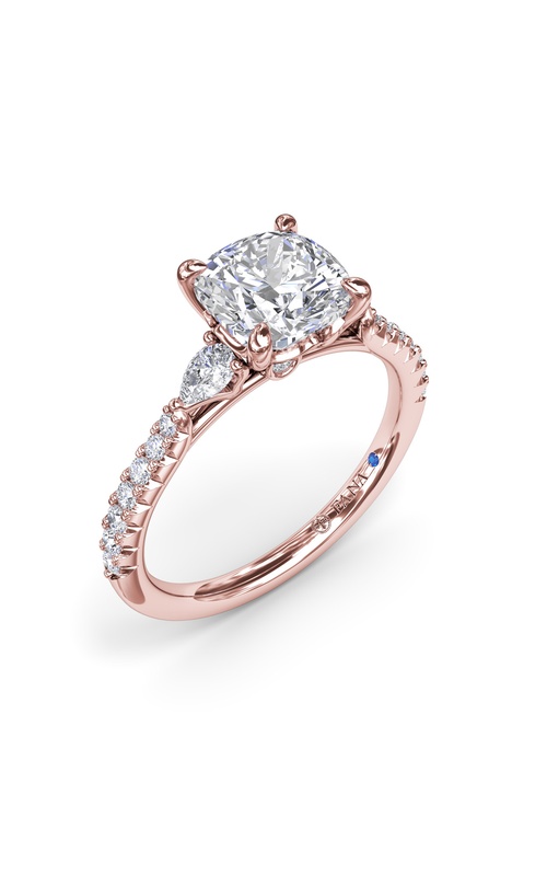 Fana Bridal Engagement Ring S4113-14kt-Rose