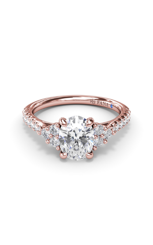 Fana Three Stone Engagement Ring S4115-14kt-Rose