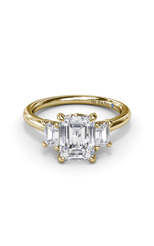 Fana Three Stone Engagement Ring S4069-14kt-Yellow