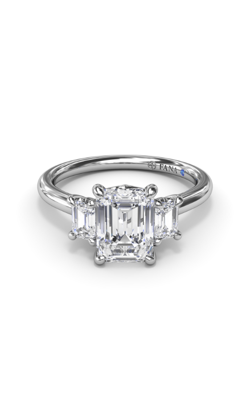 Fana Three Stone Engagement Ring S4069-Platinum