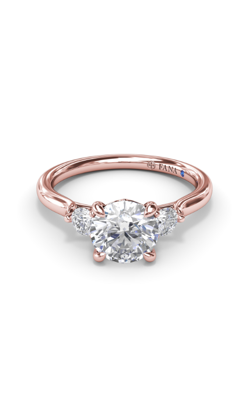 Fana Three Stone Engagement Ring S4105-18kt-Rose