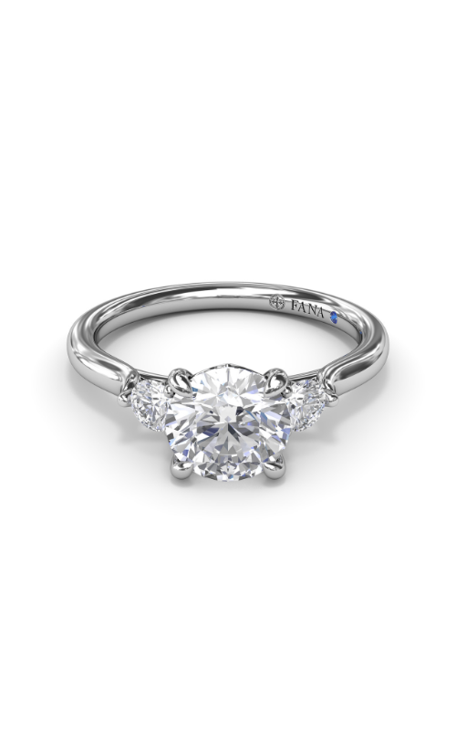 Fana Three Stone Engagement Ring S4105-Platinum