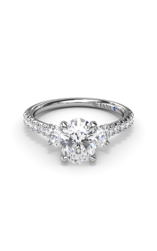 Fana Three Stone Engagement Ring S4110-18kt-White
