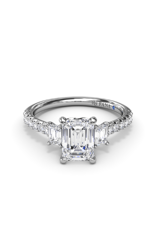 Fana Three Stone Engagement Ring S4111-14kt-White