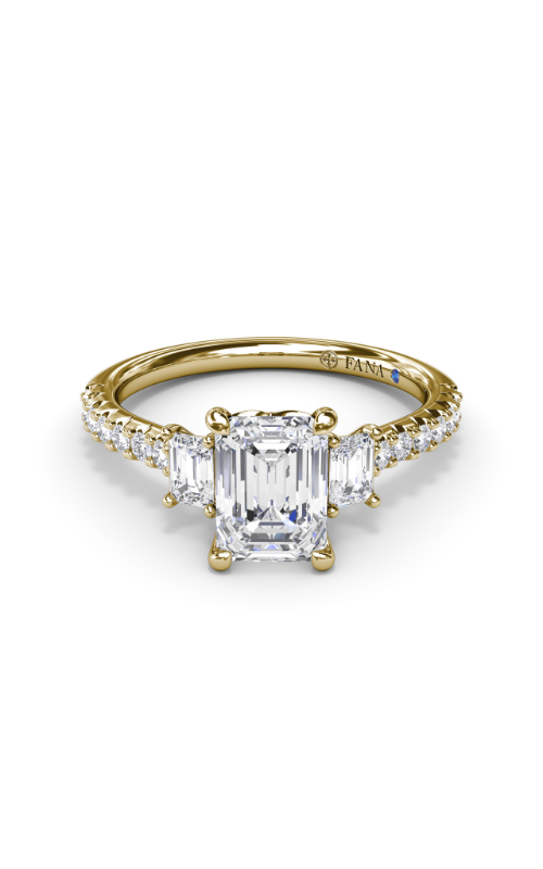 Fana Three Stone Engagement Ring S4111-14kt-Yellow