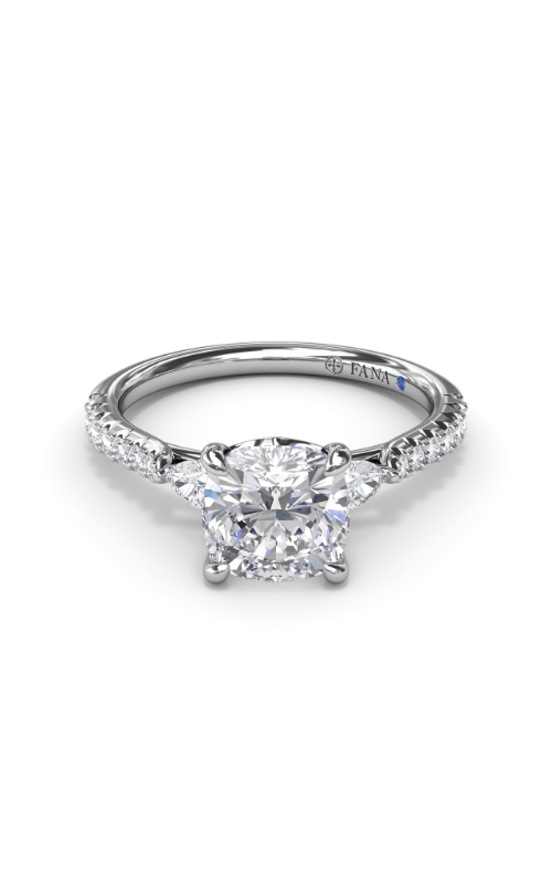 Fana Three Stone Engagement Ring S4113-Platinum